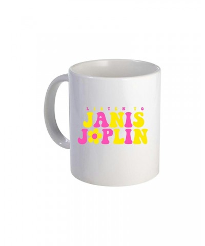 Janis Joplin Listen To Janis Ceramic Mug $9.00 Drinkware