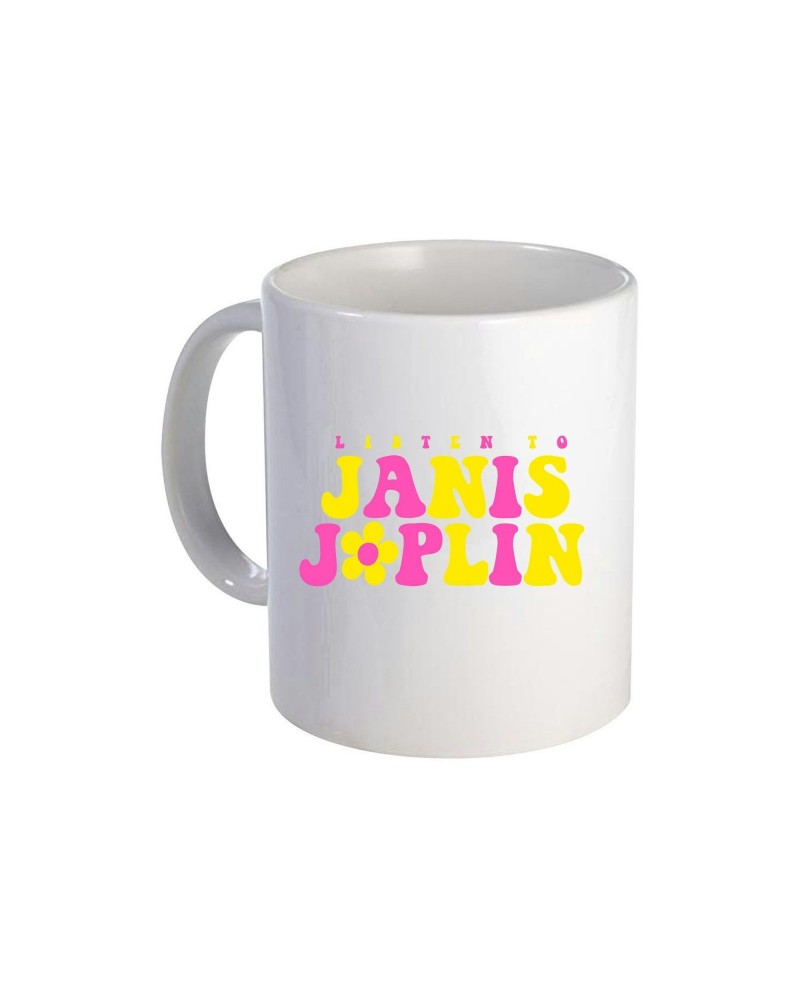 Janis Joplin Listen To Janis Ceramic Mug $9.00 Drinkware