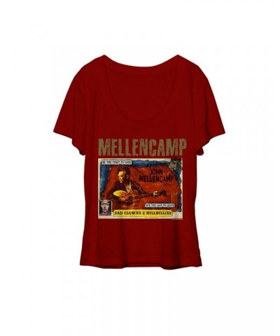 John Mellencamp red scoop women's comic book tee $11.98 Books