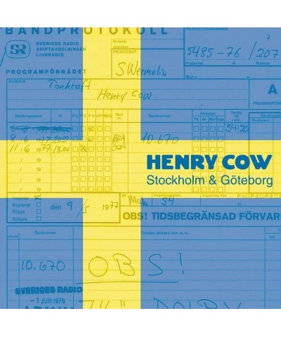 Henry Cow Stockholm & Goteborg (2LP) Vinyl Record $14.40 Vinyl