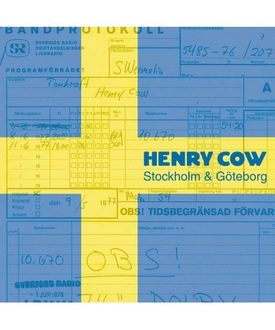 Henry Cow Stockholm & Goteborg (2LP) Vinyl Record $14.40 Vinyl