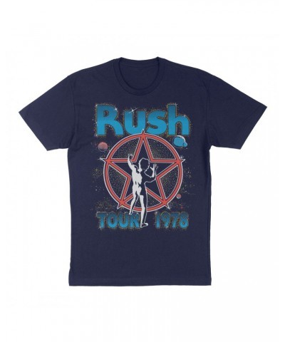 Rush "Starman Tour 1978" T-Shirt in Navy $12.60 Shirts