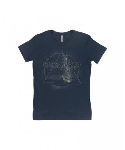 Pink Floyd Ladies' Boyfriend T-Shirt | Pyramid Triangle Burst Design Shirt $8.73 Shirts