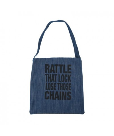 David Gilmour Rattle That Lock Denim Tote Bag $6.60 Bags