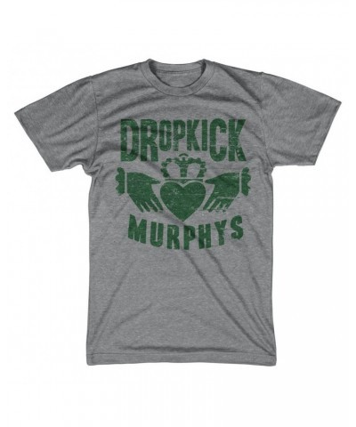 Dropkick Murphys Claddagh Hands T-Shirt (Heather Grey) $9.37 Shirts