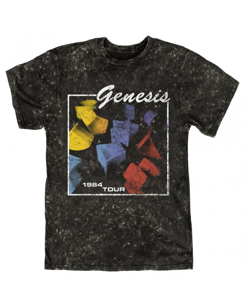 Genesis T-shirt | In Concert 1984 Tour Distressed Mineral Wash Shirt $11.68 Shirts