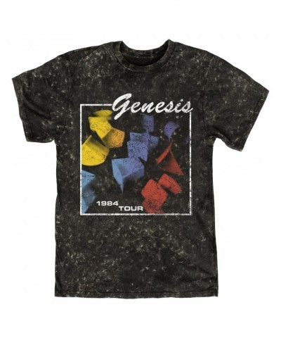 Genesis T-shirt | In Concert 1984 Tour Distressed Mineral Wash Shirt $11.68 Shirts