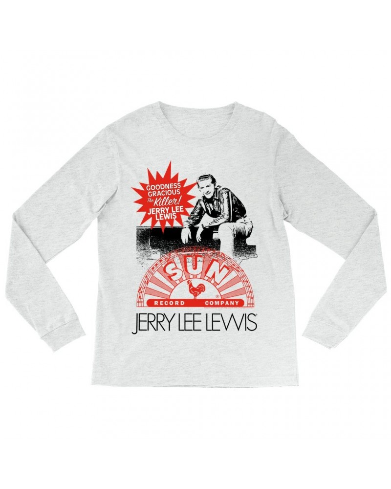 Jerry Lee Lewis Sun Records Long Sleeve Shirt | The Killer! Sun Records Shirt $14.08 Shirts