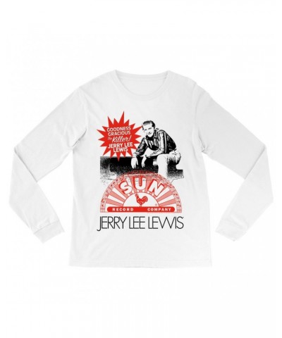 Jerry Lee Lewis Sun Records Long Sleeve Shirt | The Killer! Sun Records Shirt $14.08 Shirts