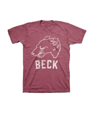 Beck Wolf Head Unisex Tee (Burgundy) $9.80 Shirts