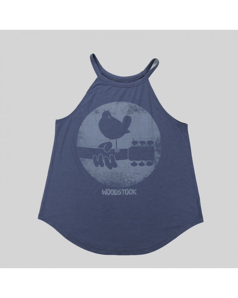 Woodstock Ladies Distressed Logo Powder Blue Tank $9.18 Shirts