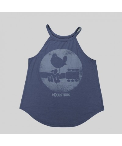 Woodstock Ladies Distressed Logo Powder Blue Tank $9.18 Shirts