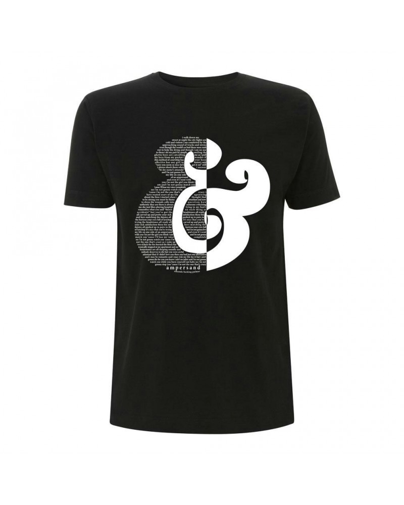 Amanda Palmer Ampersand Lyric T-Shirt - White Print - UNISEX $9.00 Shirts