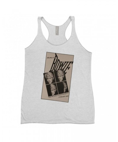 David Bowie Ladies' Tank Top | Serious Moonlight 1983 Concert Tour Poster Shirt $12.16 Shirts