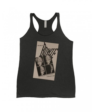 David Bowie Ladies' Tank Top | Serious Moonlight 1983 Concert Tour Poster Shirt $12.16 Shirts