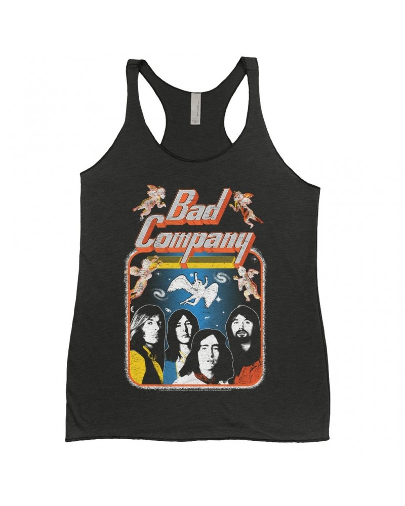 Bad Company Ladies' Tank Top | Vintage Burnin' Through America Tour Distressed Shirt $9.55 Shirts