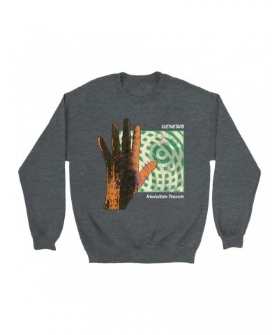 Genesis Sweatshirt | Reverse Colored Invisible Touch Album Cover Design Sweatshirt $12.93 Sweatshirts