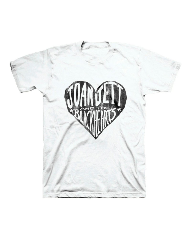 Joan Jett & the Blackhearts White Heart T-shirt $10.85 Shirts