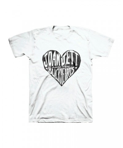 Joan Jett & the Blackhearts White Heart T-shirt $10.85 Shirts