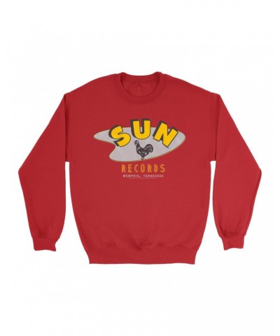 Sun Records Sweatshirt | Retro Boomerang Logo Sweatshirt $14.68 Sweatshirts