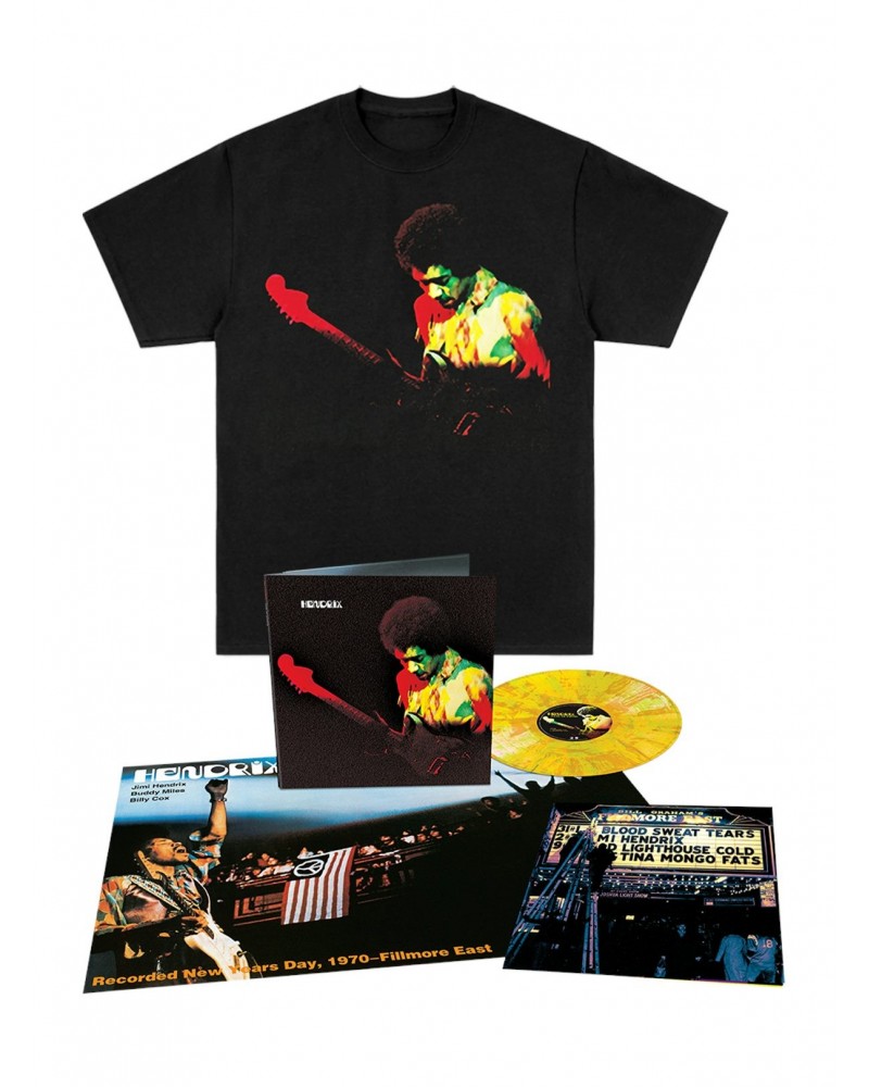 Jimi Hendrix Band of Gypsys T-Shirt + Anniversary Analog LP – Exclusive Color $22.00 Vinyl