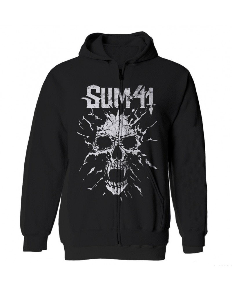 Sum 41 S41 Shattered Black Hoodie $18.00 Sweatshirts