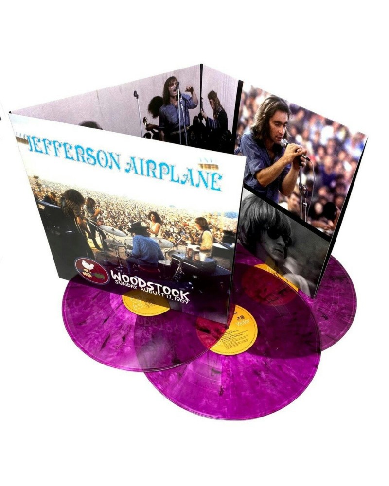 Jefferson Airplane Woodstock Sunday August 17 1969 - Limited “Vibrating” Violet Vinyl Edition 3-LP Set $25.85 Vinyl