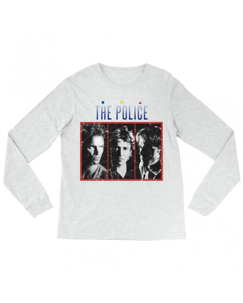 The Police Long Sleeve Shirt | The Singles Album Art Image Distressed Shirt $11.38 Shirts