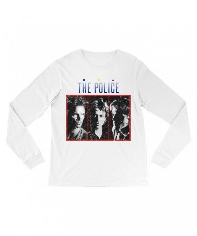 The Police Long Sleeve Shirt | The Singles Album Art Image Distressed Shirt $11.38 Shirts