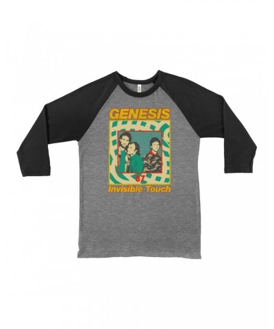 Genesis 3/4 Sleeve Baseball Tee | Invisible Touch '87 Retro Tour Image Shirt $11.98 Shirts