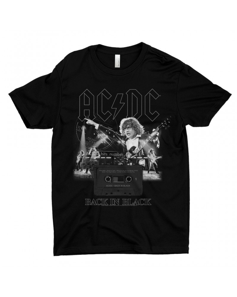 AC/DC T-Shirt | Back In Black Concert Collage Shirt $9.48 Shirts