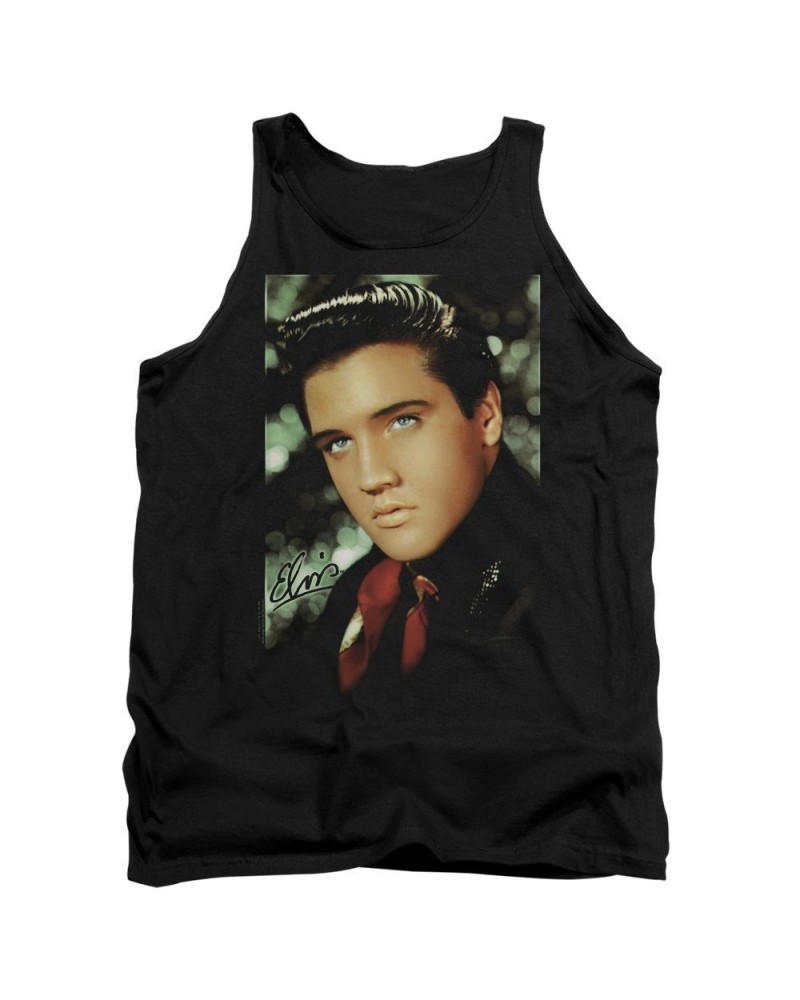 Elvis Presley Tank Top | RED SCARF Sleeveless Shirt $6.48 Shirts