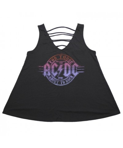 AC/DC Juniors For Those About To Rock V-Neck Drape Tank $1.90 Shirts