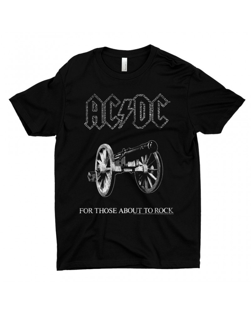 AC/DC T-Shirt | For Those About To Rock Black And White Image Shirt $11.73 Shirts