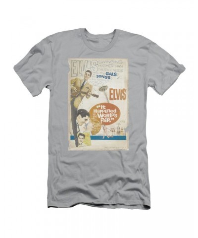 Elvis Presley Slim-Fit Shirt | WORLD FAIR POSTER Slim-Fit Tee $7.82 Shirts