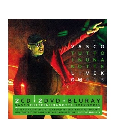 Vasco Rossi TUTTO IN UNA NOTTE: LIVE KOM 2015 Blu-ray $8.99 Videos