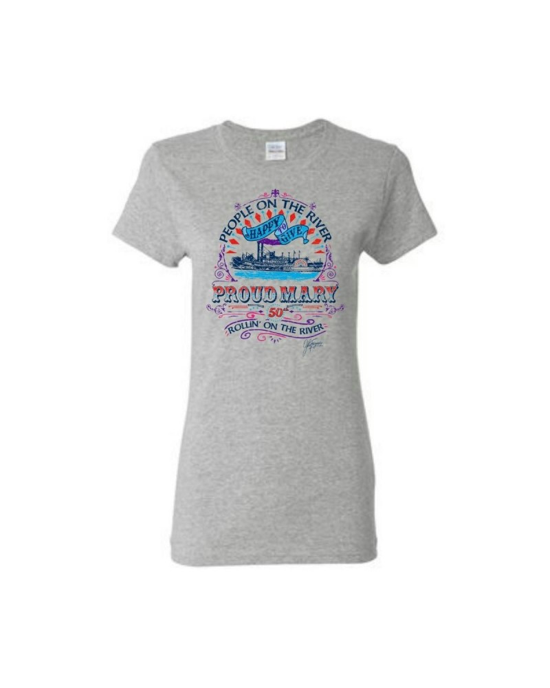 John Fogerty Women's Proud Mary 50th Anniversary T-Shirt $9.00 Shirts