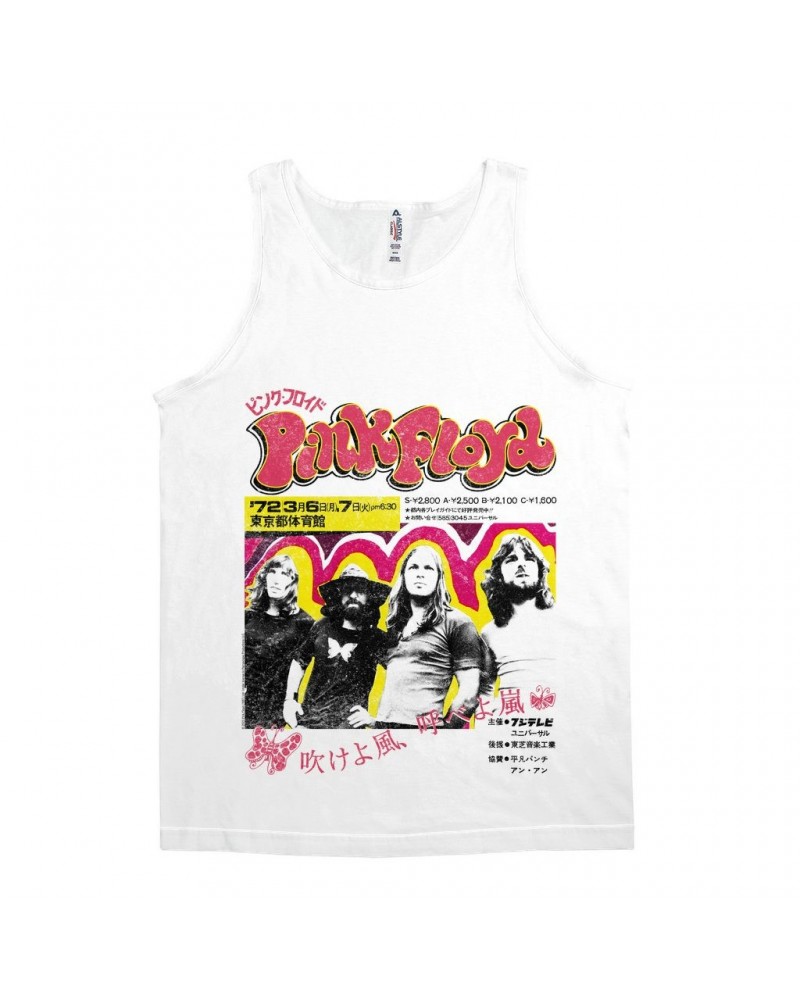 Pink Floyd Unisex Tank Top | 1972 Japan Concert Distressed Shirt $7.98 Shirts