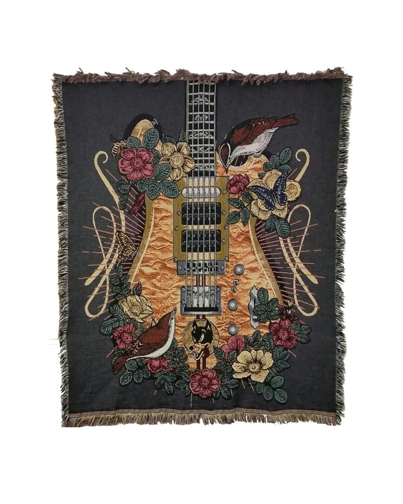 Jerry Garcia Wolf Guitar Blanket $17.00 Blankets