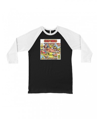 Big Brother & The Holding Company 3/4 Sleeve Baseball Tee | Cheap Thrills Album Design Shirt $9.58 Shirts