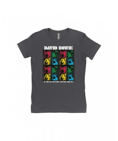 David Bowie Ladies' Boyfriend T-Shirt | Kit Kat Klub Collage Shirt $12.23 Shirts