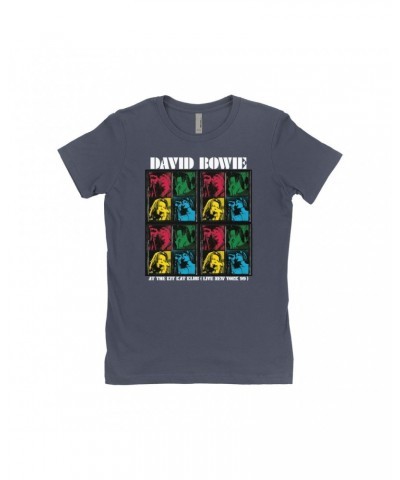 David Bowie Ladies' Boyfriend T-Shirt | Kit Kat Klub Collage Shirt $12.23 Shirts