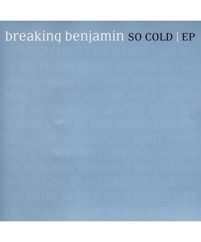 Breaking Benjamin SO COLD CD $5.46 CD