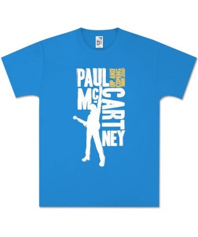 Paul McCartney Type Blocks Blue T-Shirt $11.25 Shirts