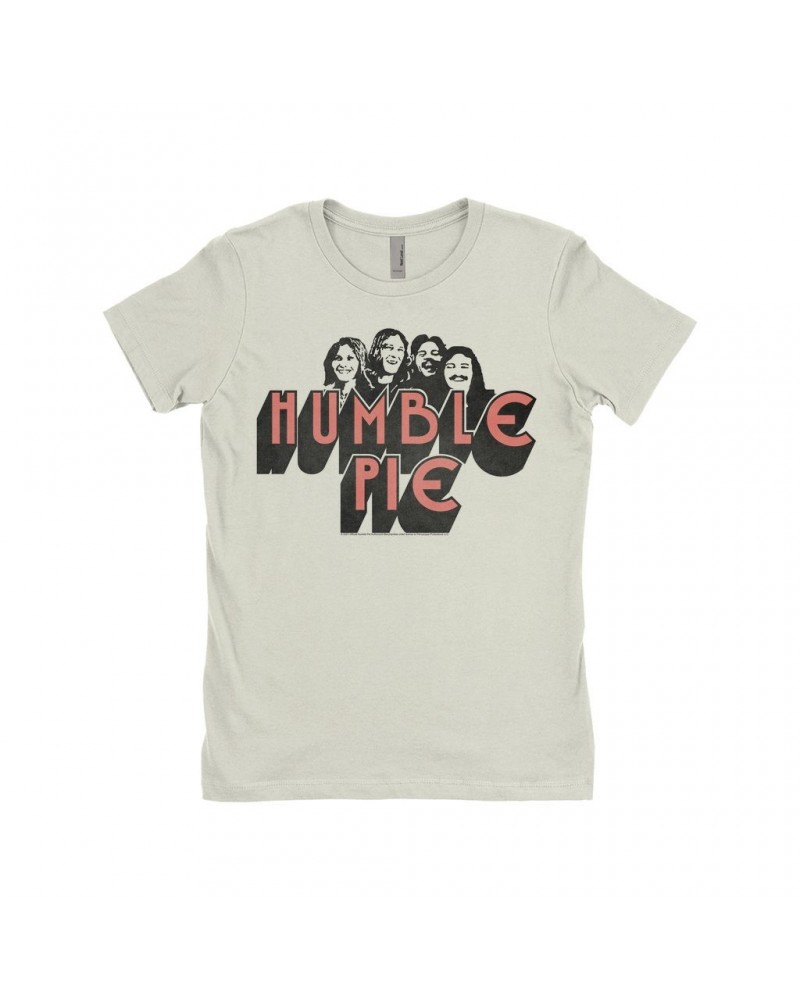 Humble Pie Ladies' Boyfriend T-Shirt | Group Image Poster Design Shirt $9.48 Shirts