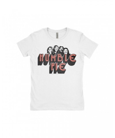 Humble Pie Ladies' Boyfriend T-Shirt | Group Image Poster Design Shirt $9.48 Shirts