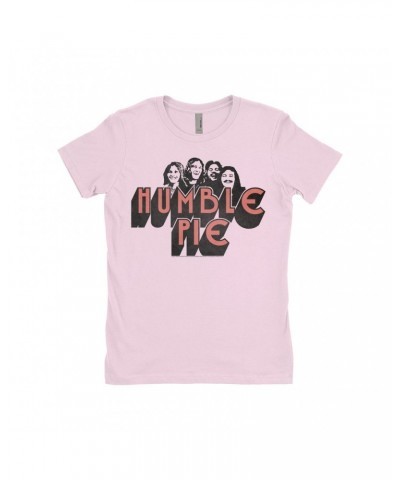 Humble Pie Ladies' Boyfriend T-Shirt | Group Image Poster Design Shirt $9.48 Shirts