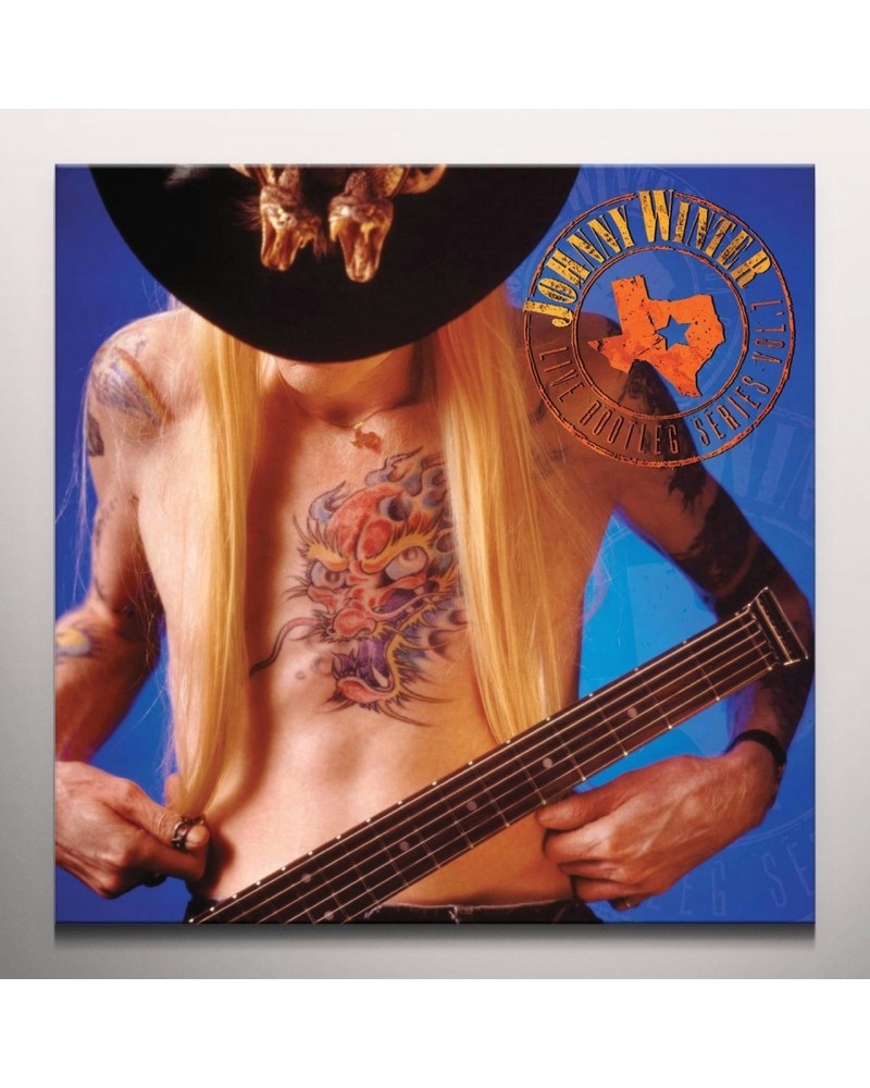 Johnny Winter LIVE BOOTLEG SERIES 7 Vinyl Record - Clear Vinyl 180 Gram Pressing Red Vinyl $16.84 Vinyl