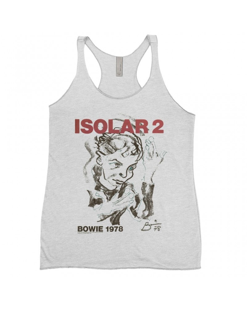 David Bowie Ladies' Tank Top | Isolar 2 1978 Concert Poster Shirt $11.58 Shirts