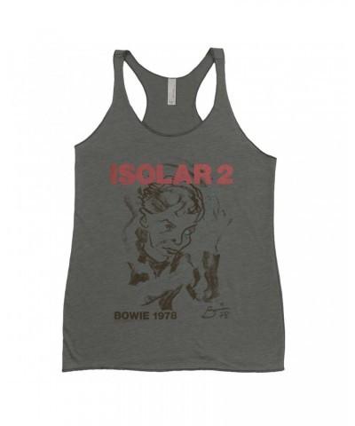 David Bowie Ladies' Tank Top | Isolar 2 1978 Concert Poster Shirt $11.58 Shirts